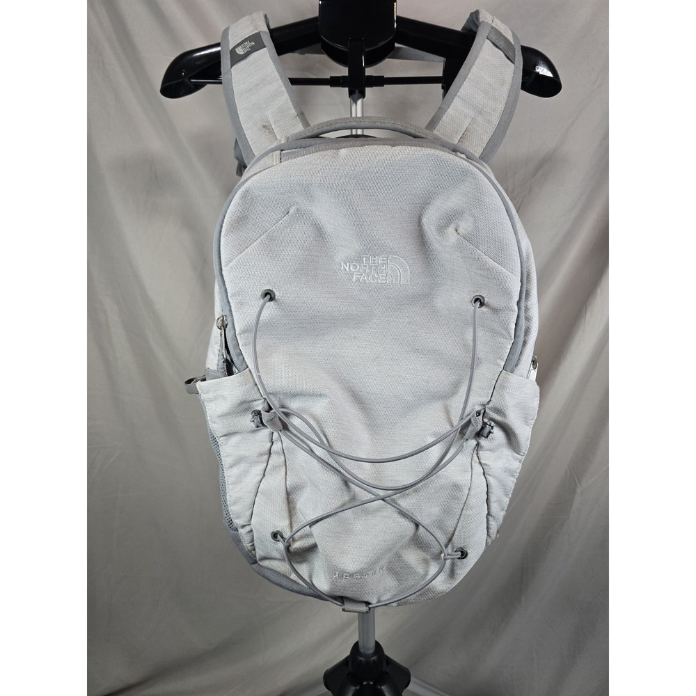 The North Face Jester Backpack  White Metallic Melange Grey